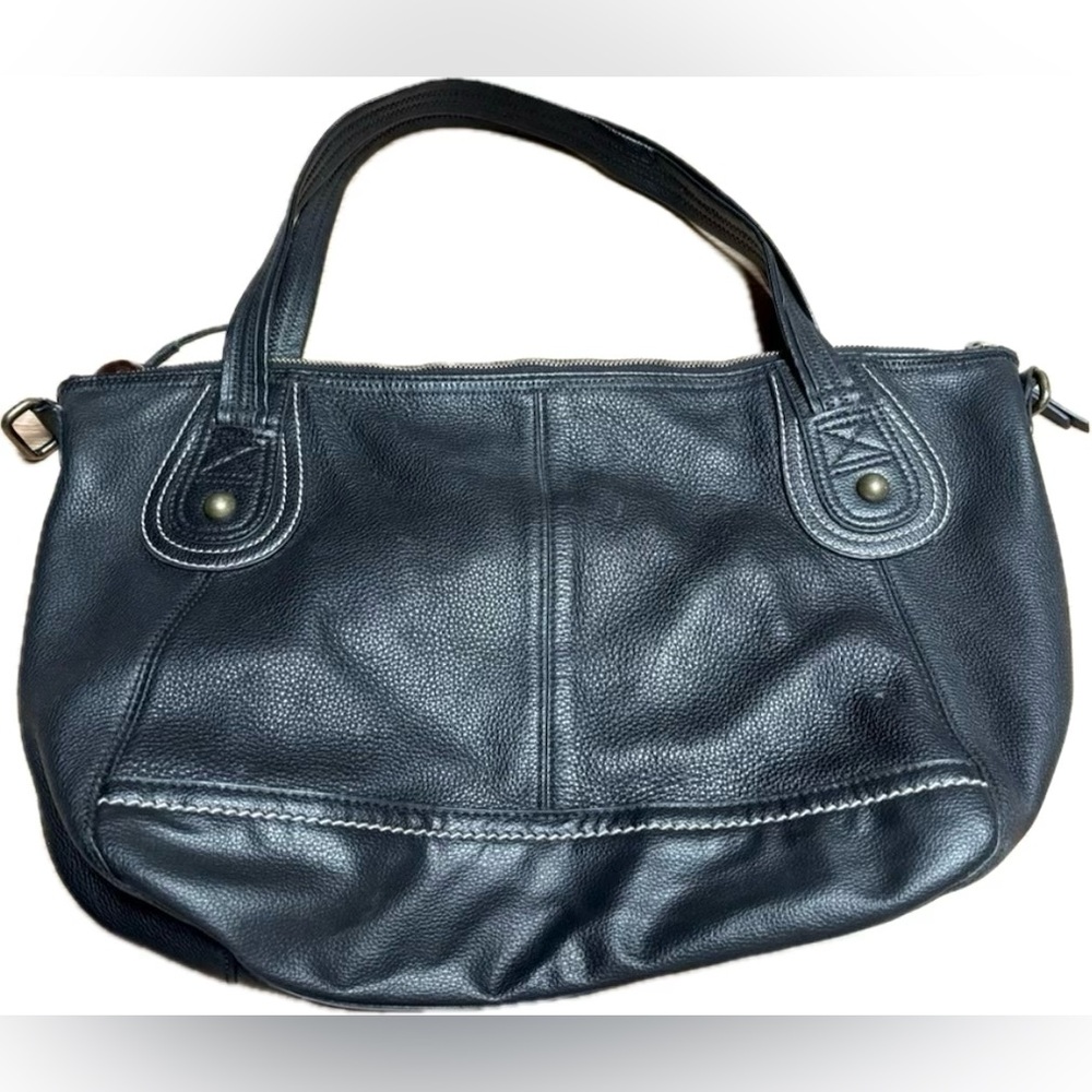 Women's Black Leather Shoulder Bag